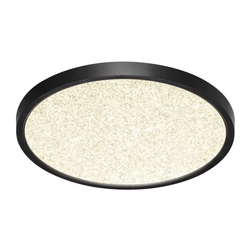 7662/24L MITRA LED SN 555 Светильник пластик/белый/черный LED 24Вт 3000/4000K D300 IP40 OMEGA BLACK 4