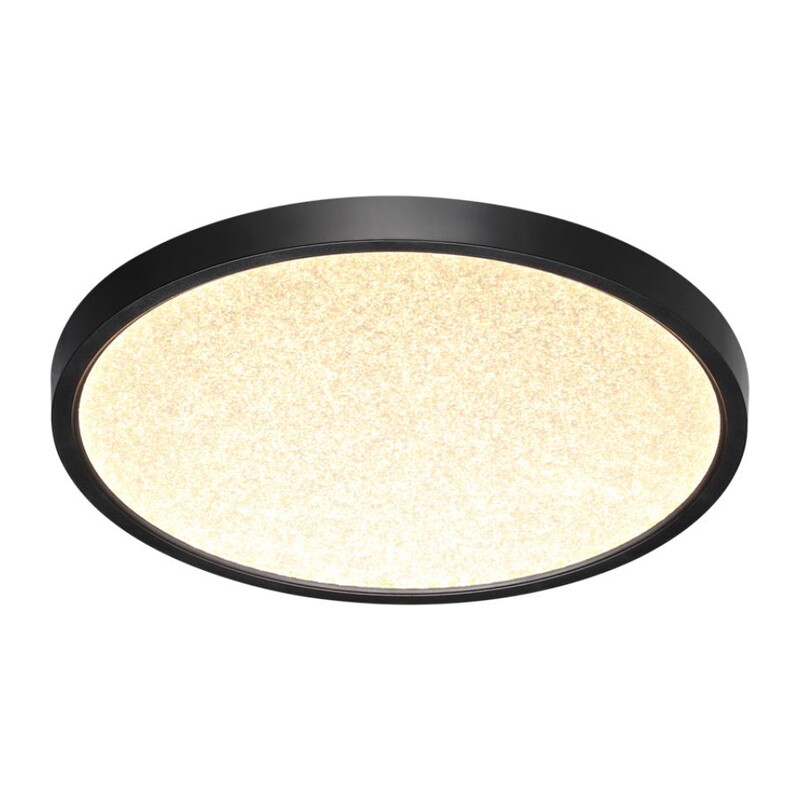 7662/24L MITRA LED SN 555 Светильник пластик/белый/черный LED 24Вт 3000/4000K D300 IP40 OMEGA BLACK 7