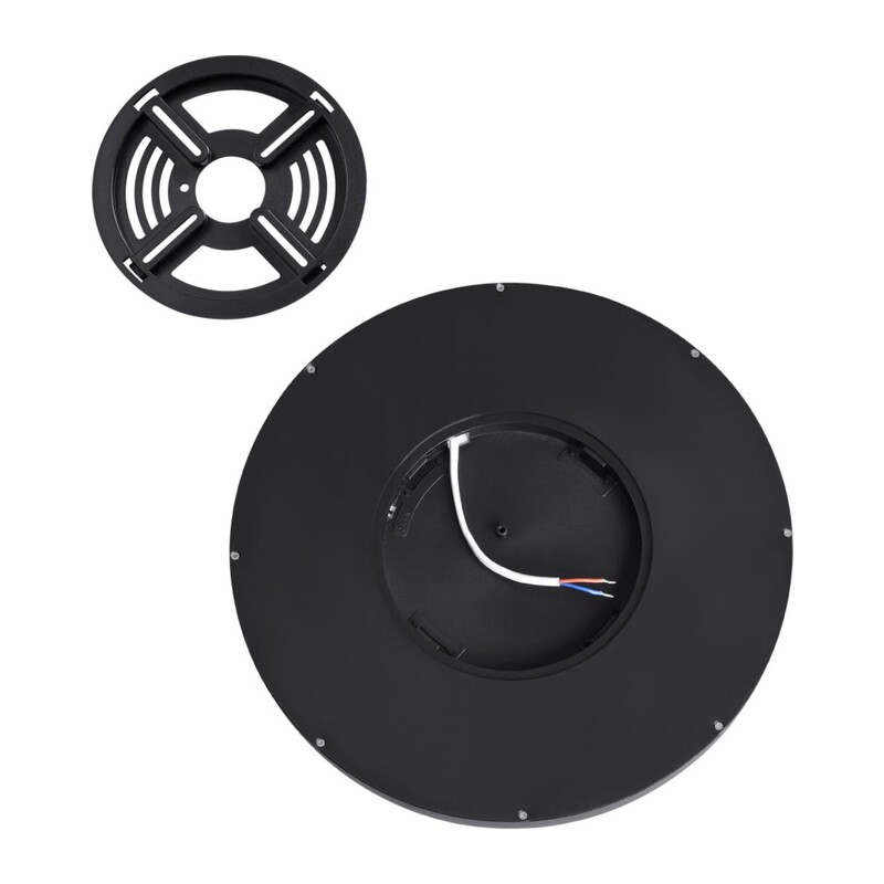 7662/24L MITRA LED SN 555 Светильник пластик/белый/черный LED 24Вт 3000/4000K D300 IP40 OMEGA BLACK 8