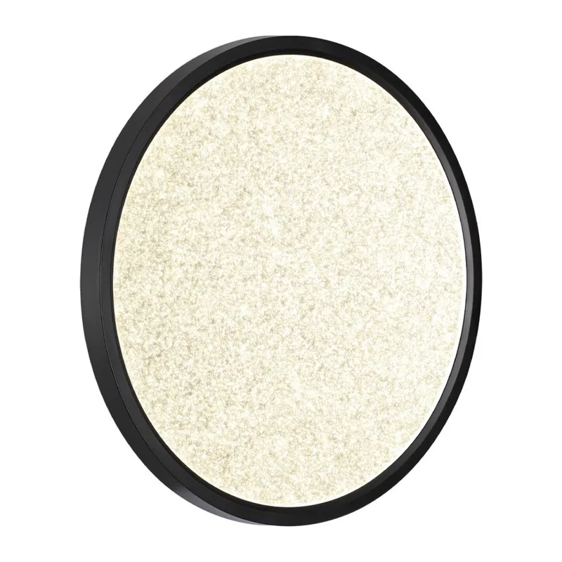 7662/32L MITRA LED SN 555 Светильник пластик/белый/черный LED 32Вт 3000/4000K D400 IP40 OMEGA BLACK 2
