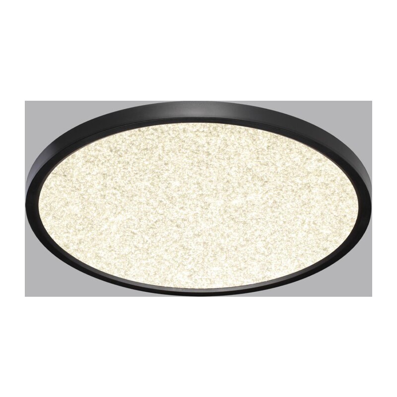 7662/32L MITRA LED SN 555 Светильник пластик/белый/черный LED 32Вт 3000/4000K D400 IP40 OMEGA BLACK 4