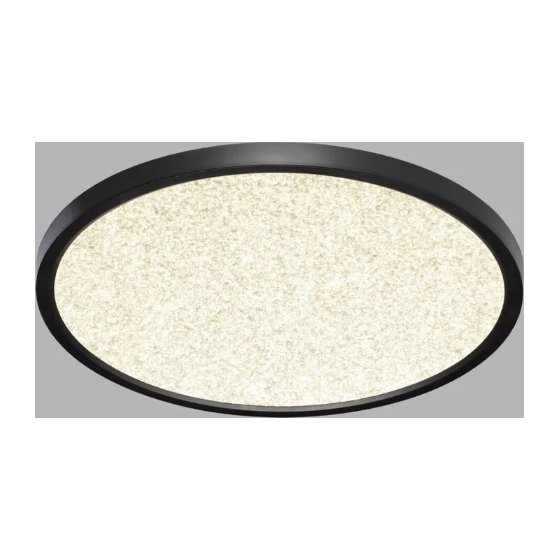 7662/32L MITRA LED SN 555 Светильник пластик/белый/черный LED 32Вт 3000/4000K D400 IP40 OMEGA BLACK 3