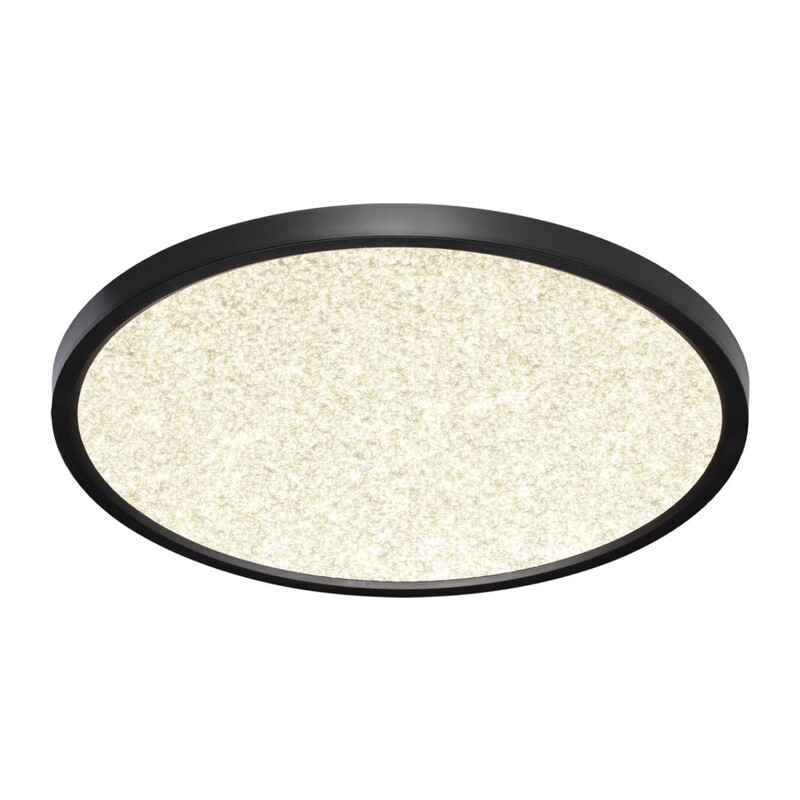 7662/32L MITRA LED SN 555 Светильник пластик/белый/черный LED 32Вт 3000/4000K D400 IP40 OMEGA BLACK 5
