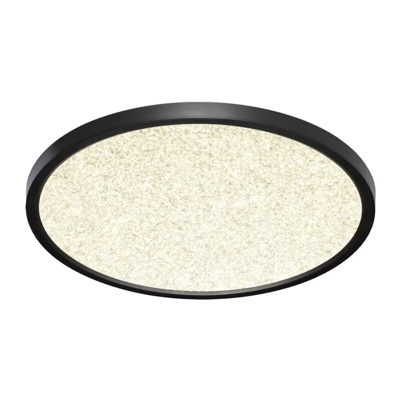 7662/32L MITRA LED SN 555 Светильник пластик/белый/черный LED 32Вт 3000/4000K D400 IP40 OMEGA BLACK 4