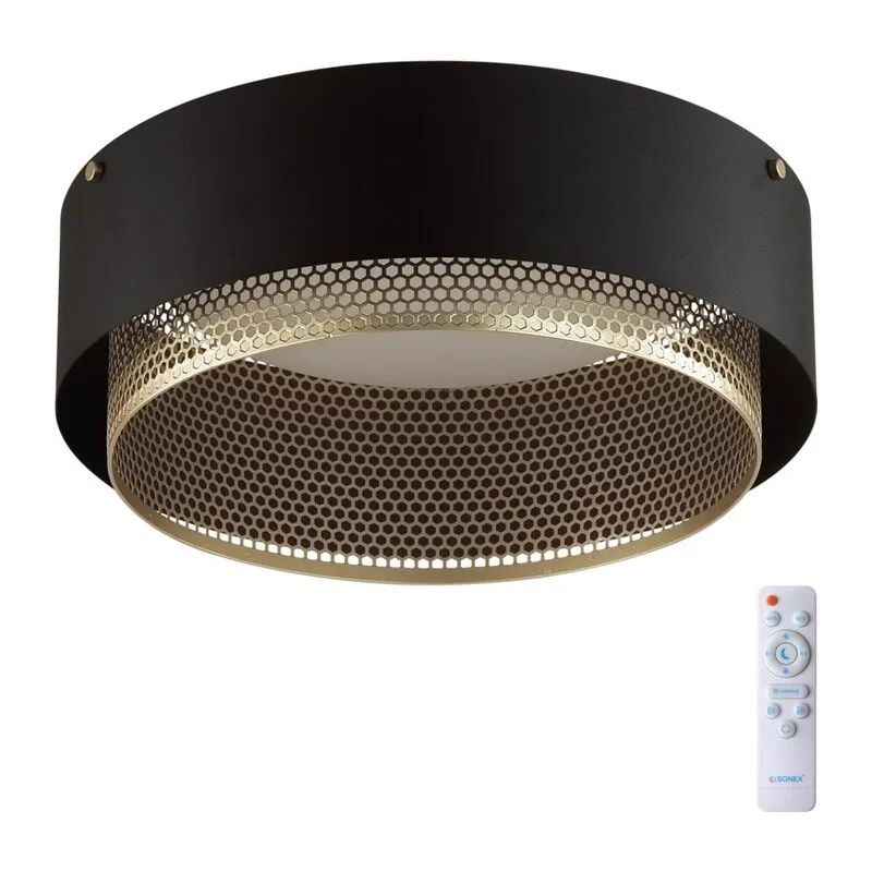 7692/48L AVRA LED SN 592 Светильник металл/акрил/белый/черный/шампань LED 48Вт 3000-6000K D410 IP20 пульт ДУ ANTEY