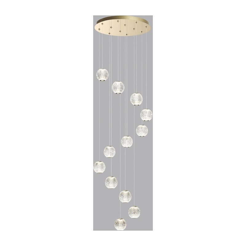 5008/56L L-VISION ODL24 567 золотой/металл/акрил Люстра LED 56W 4000K 4651лм CRYSTAL 3