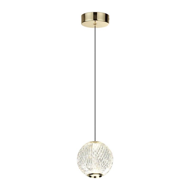 5008/5LA L-VISION ODL24 567 золотой/металл/акрил Подвес LED 5W 4000K 390лм CRYSTAL 5