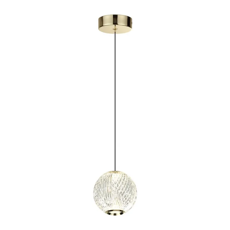 5008/5LA L-VISION ODL24 567 золотой/металл/акрил Подвес LED 5W 4000K 390лм CRYSTAL