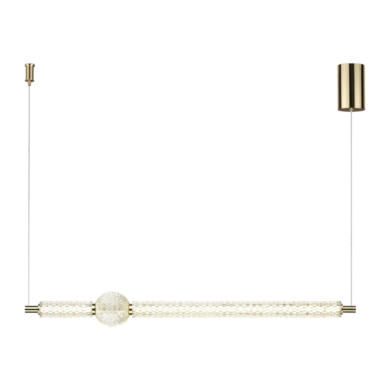 5008/28L L-VISION ODL24 571 золотой/металл/акрил Подвес LED 28W 4000K 2340лм CRYSTAL