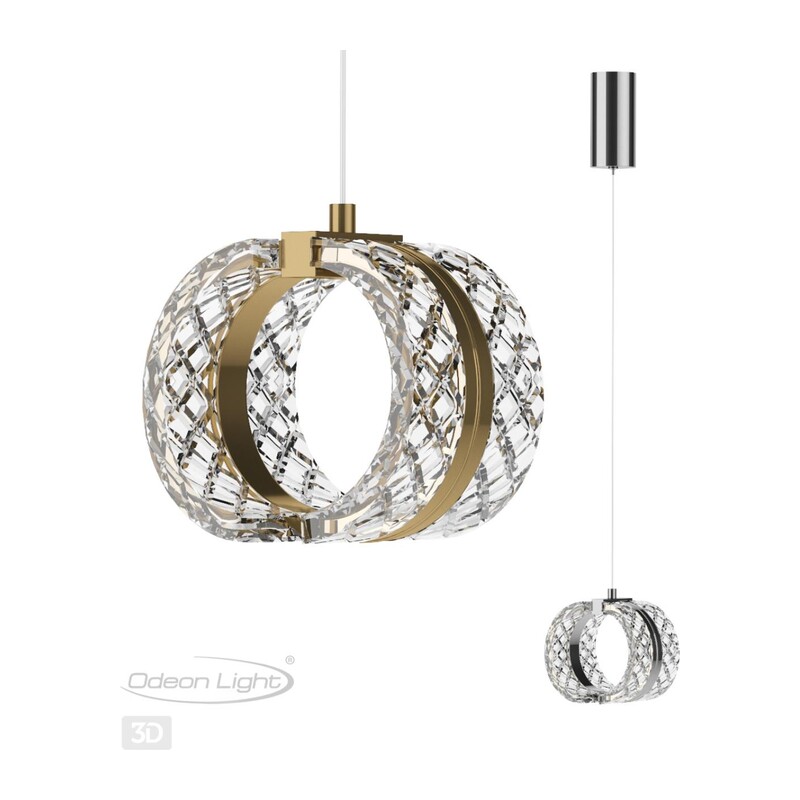 5029/8L L-VISION ODL24 000 хром/металл/акрил Подвес LED 8W 4000K 448лм MIRAGE 3