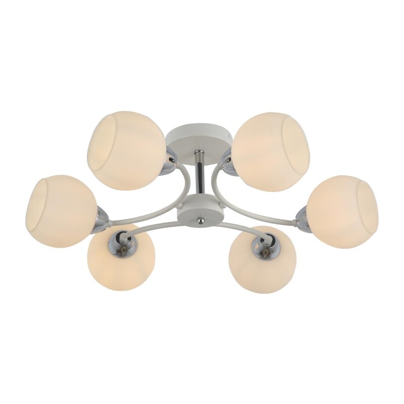 5647/6C COMFI LN23 000  белый, хром Люстра потолочная E27 6*60W 220V KODI 2
