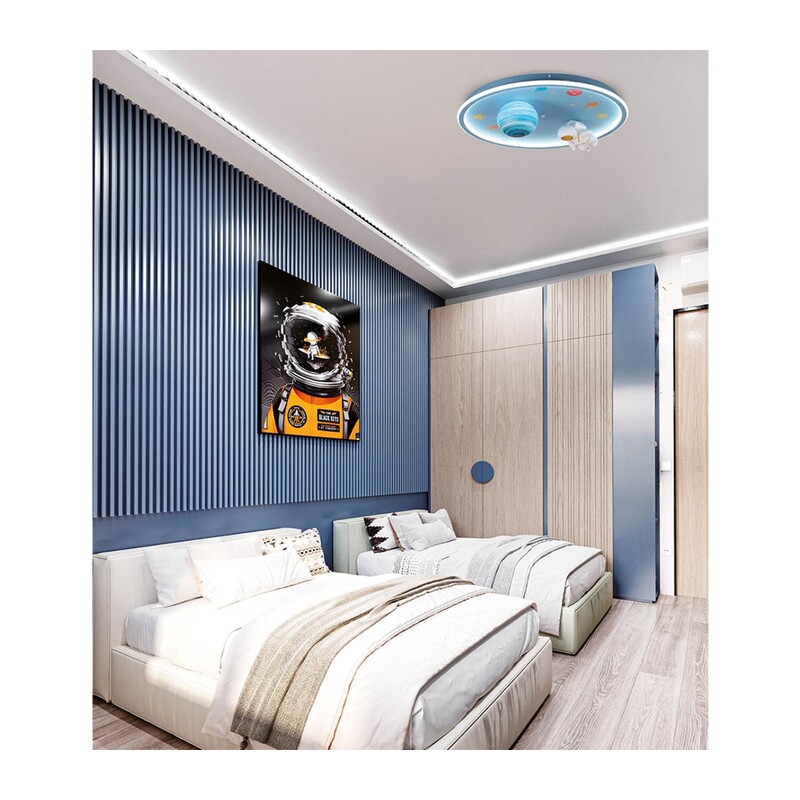 6507/80CL LEDIO LN26 355 белый, синий Потолочный светильник с ПДУ LED 83W 3000-6000K 220V ATLAS 4