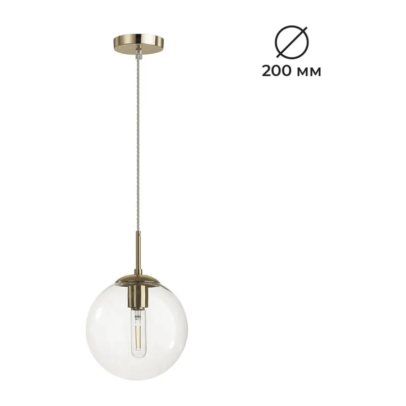 6509/1B SUSPENTIONI LN26 409 золотой Подвес E27 1*60W 220V SUMMER