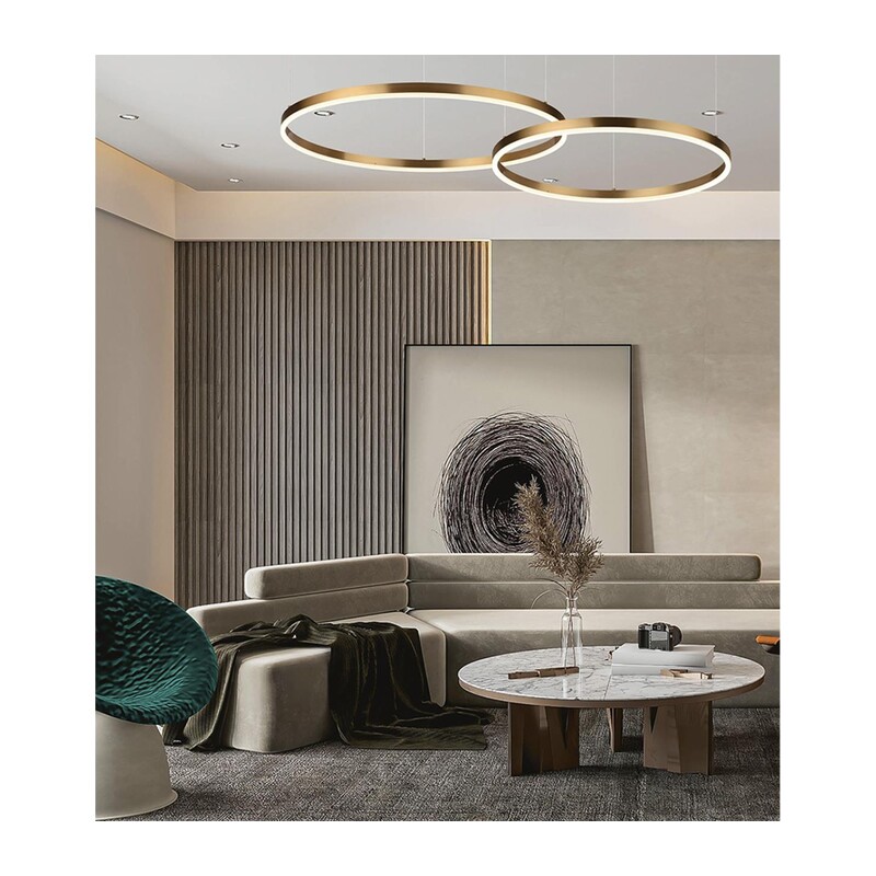 6531/50L LEDIO LN26 263  латунь Светильник подвесной LED 50W  3000/4000/6000К 220V ECHO 4