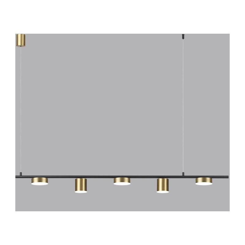 6532/57L LEDIO LN23 000 чёрный, латунь Светильник подвеснойс ПДУ LED 57W 3000-6000K 220V FLINT 2