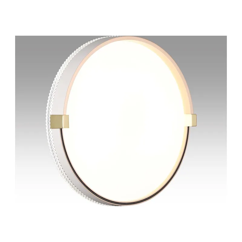 7646/CL PALE SN 189 Светильник пластик/белый/золотой LED 30Вт 4000К D340 IP43 OLIDI WHITE 3