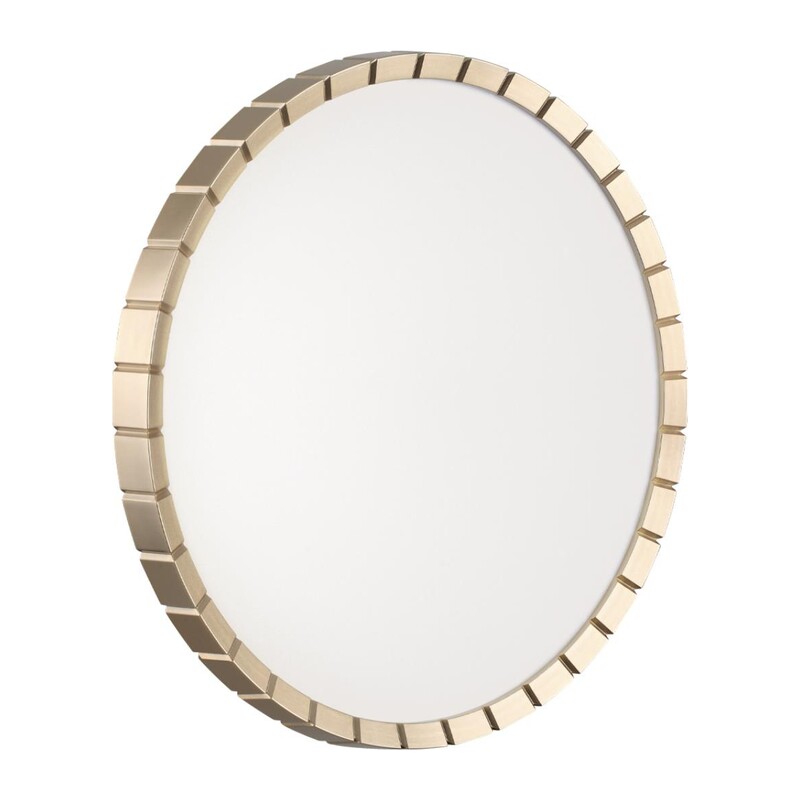 7648/DL PALE SN 142 Светильник пластик/белый/золотой LED 48Вт 4000К D385 IP43 ATABI GOLD