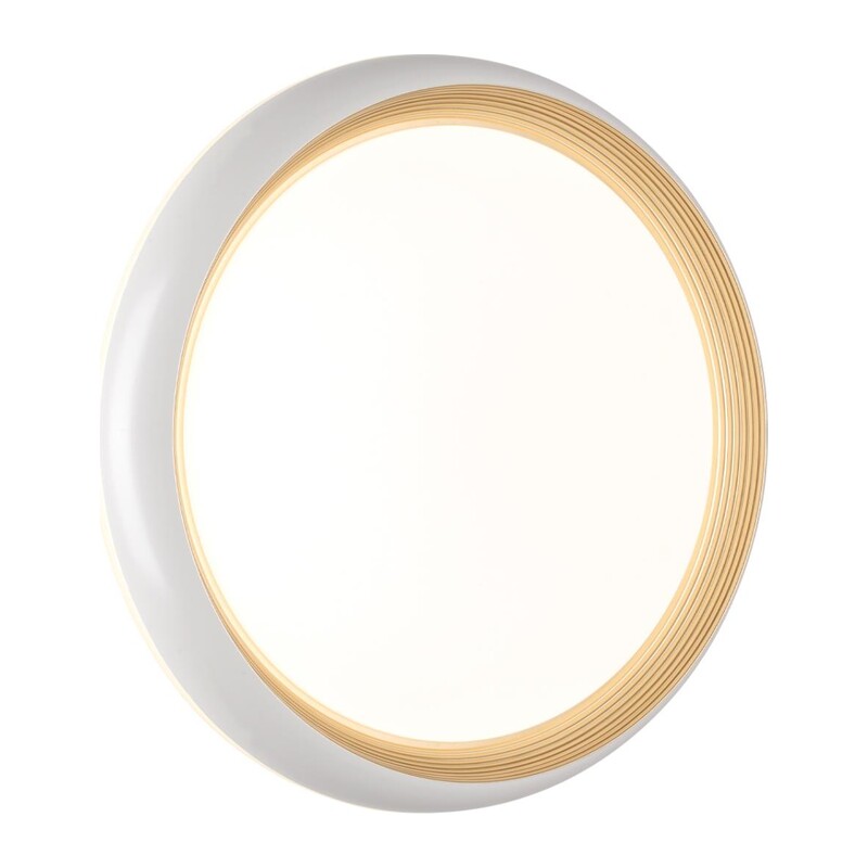 7650/DL PALE SN 141 Светильник пластик/белый/золотой LED 48Вт 4000К D380 IP43 TOFIQ WHITE 3