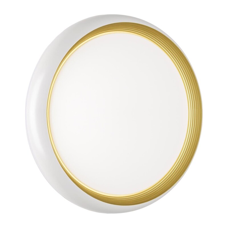 7650/DL PALE SN 141 Светильник пластик/белый/золотой LED 48Вт 4000К D380 IP43 TOFIQ WHITE