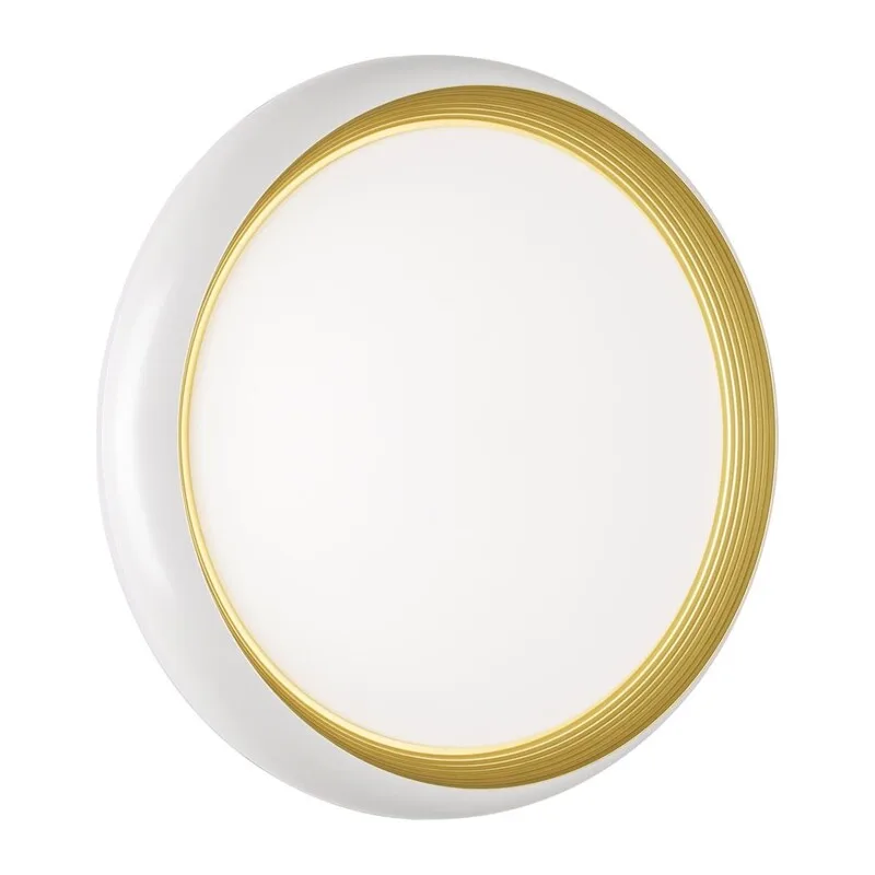 7650/DL PALE SN 141 Светильник пластик/белый/золотой LED 48Вт 4000К D380 IP43 TOFIQ WHITE