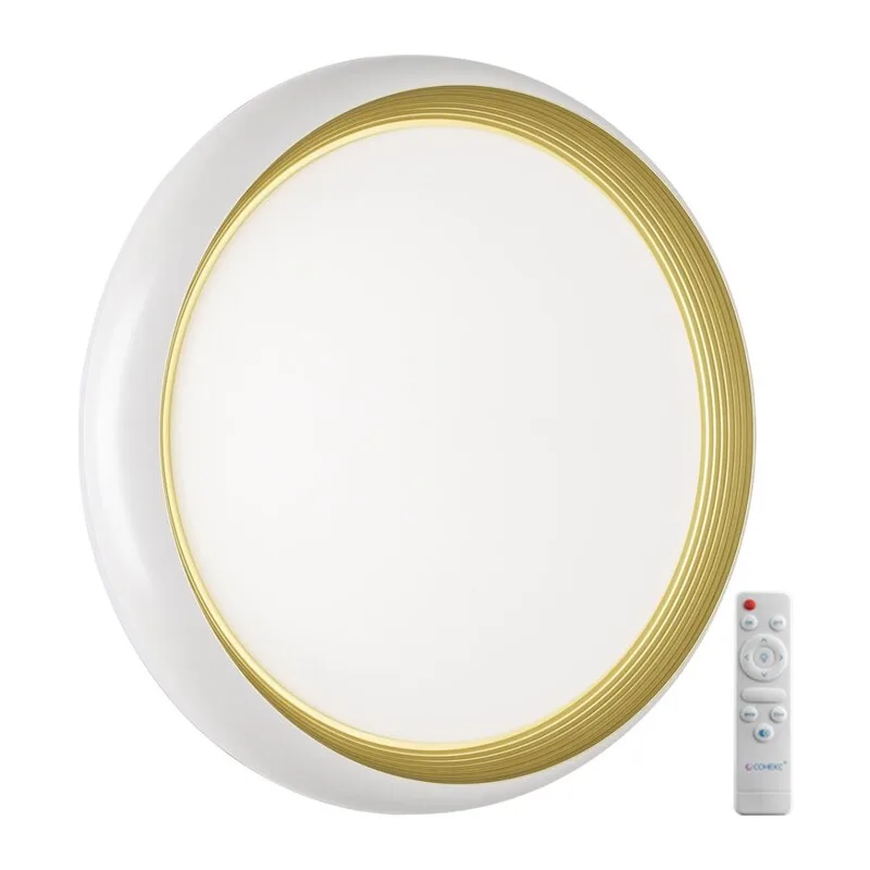 7650/EL PALE SN 141 Светильник пластик/золотой LED 70Вт 3000-6000К D480 IP43 пульт ДУ TOFIQ WHITE