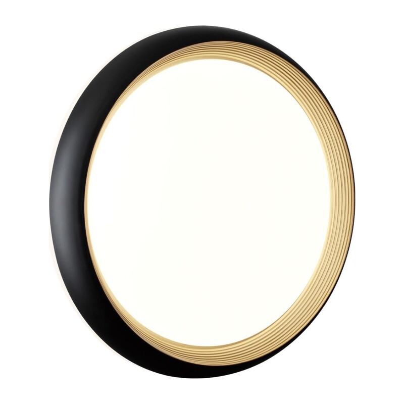 7651/DL PALE SN 141 Светильник пластик/черный/золотой LED 48Вт 4000К D380 IP43 TOFIQ BLACK 3