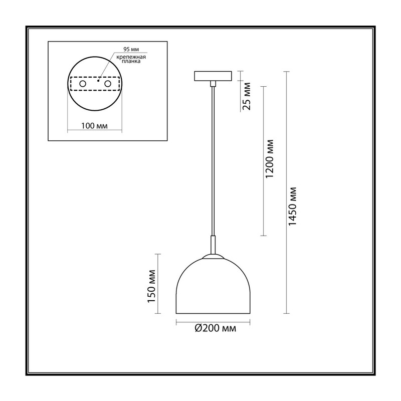 6551/1 SUSPENTIONI LN26 387 матовое золото Подвес E14 1*40W 220V ELLIE