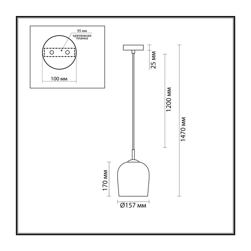 6551/1A SUSPENTIONI LN26 387 матовое золото Подвес E14 1*40W 220V ELLIE
