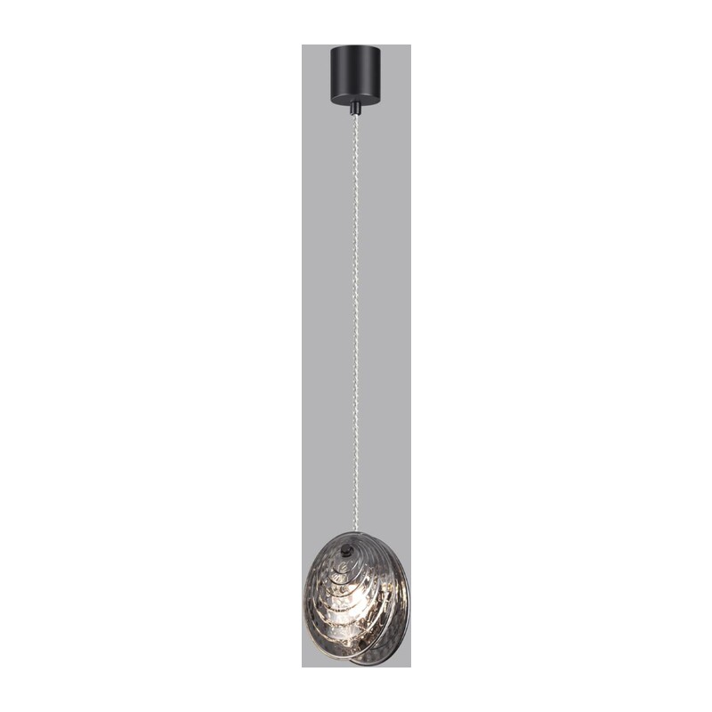 5038/1A MODERN ODL24 367 черный/дымчатый/металл/стекло Подвес G9 1*40W MUSSELS 3