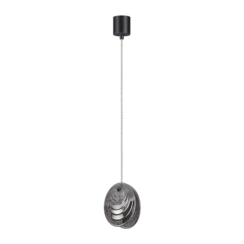 5038/1A MODERN ODL24 367 черный/дымчатый/металл/стекло Подвес G9 1*40W MUSSELS 4