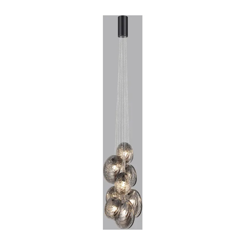 5038/8 MODERN ODL24 000 черный/дымчатый/металл/стекло Люстра G9 8*40W MUSSELS 2