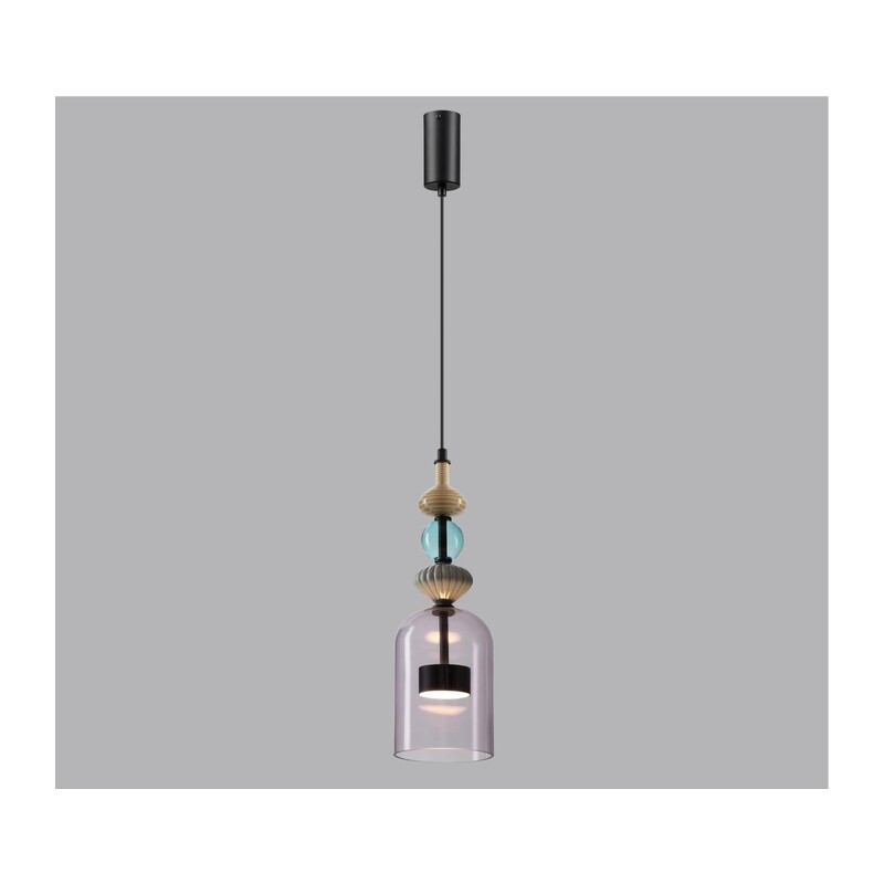 5046/12LA L-VISION ODL24 368 черный/фиолетовый/металл/стекло/керамика Подвес LED 12W 4000К 1400Лм PALLETA 3