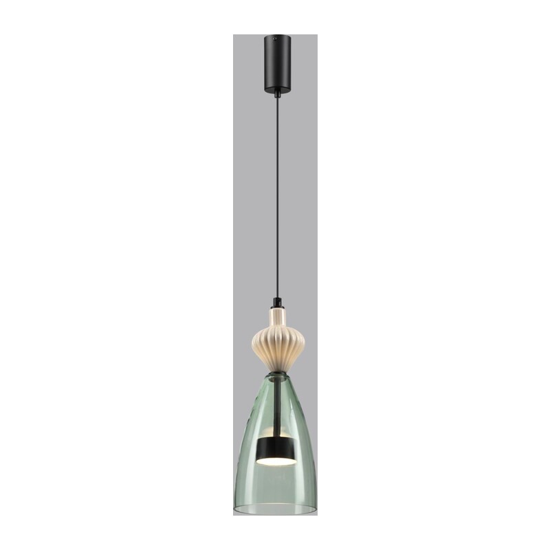5046/12LC L-VISION ODL24 369 черный/зеленый/металл/стекло/керамика Подвес LED 12W 4000К 1400Лм PALLETA 3