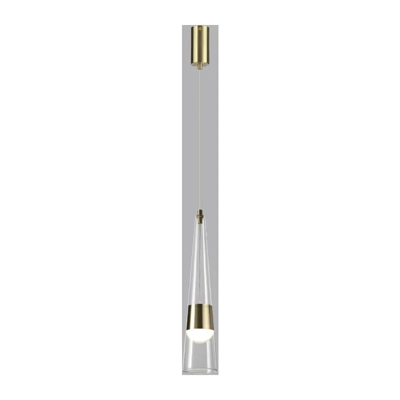 5043/12L L-VISION ODL24 000 глянц.золото/прозрачный/металл/стекло Подвес LED 12W 3000K 1334Лм LUMP 2