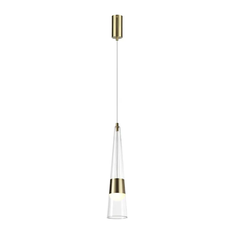 5043/12L L-VISION ODL24 000 глянц.золото/прозрачный/металл/стекло Подвес LED 12W 3000K 1334Лм LUMP