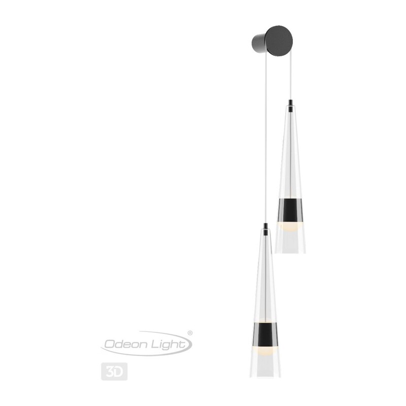 5044/24WL L-VISION ODL24 000 глянц.темн.хром/прозрачный/металл/стекло Бра LED 24W 3000K 2536Лм LUMP 2