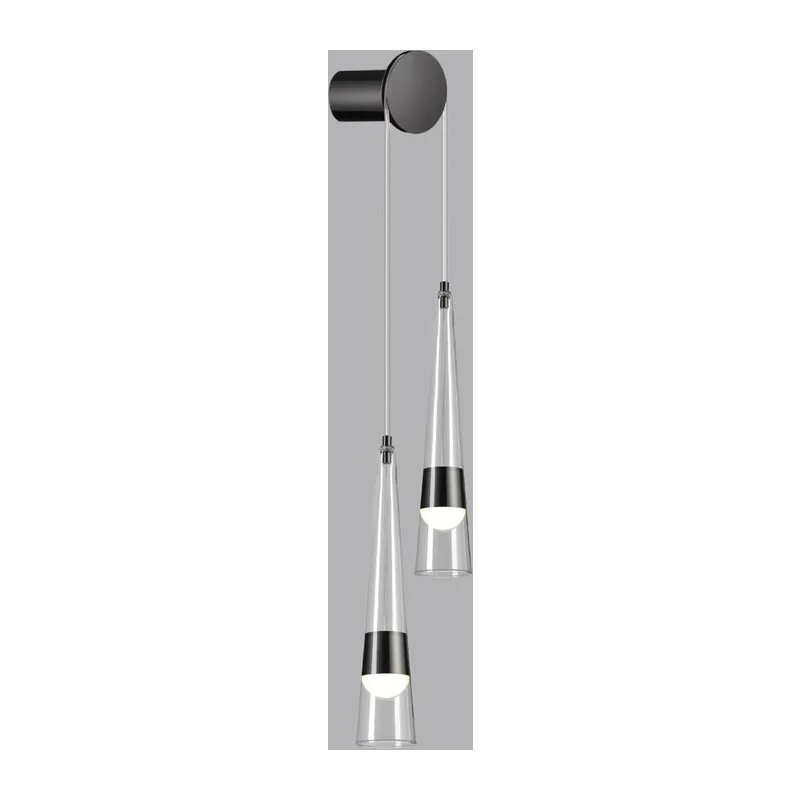 5044/24WL L-VISION ODL24 000 глянц.темн.хром/прозрачный/металл/стекло Бра LED 24W 3000K 2536Лм LUMP 2