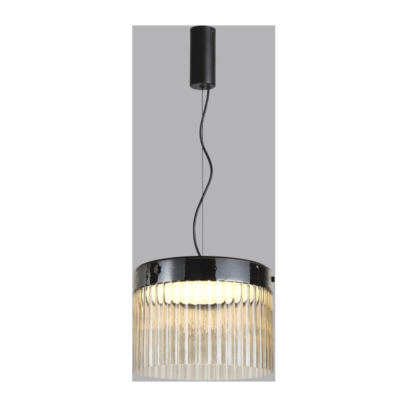 5047/24L L-VISION ODL24 000 черный/светл.янтарный/металл/стекло Подвес LED 24W 4000К 2715Лм PILLARI 4