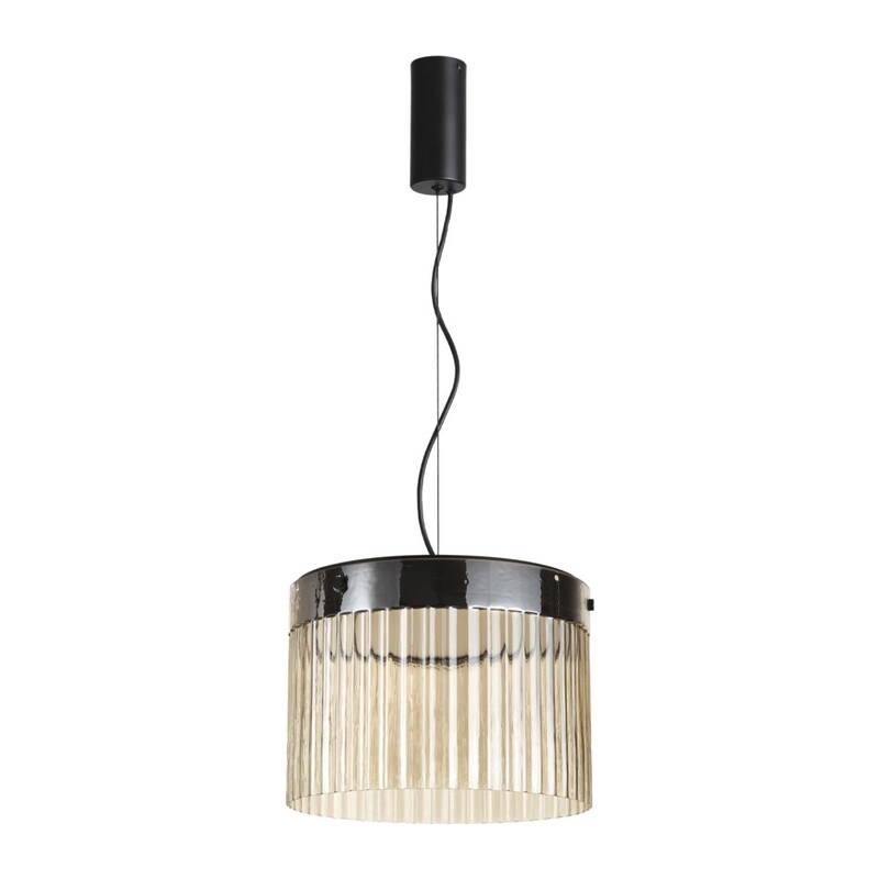 5047/24L L-VISION ODL24 000 черный/светл.янтарный/металл/стекло Подвес LED 24W 4000К 2715Лм PILLARI 5