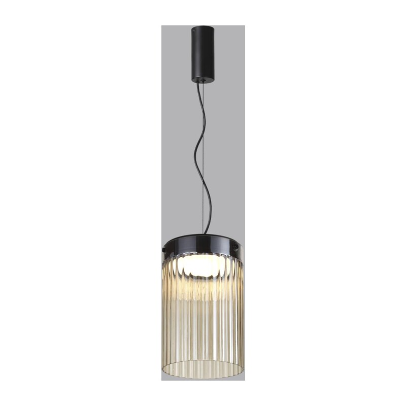 5047/15L L-VISION ODL24 000 черный/светл.янтарный/металл/стекло Подвес LED 15W 4000К 1676Лм PILLARI 4