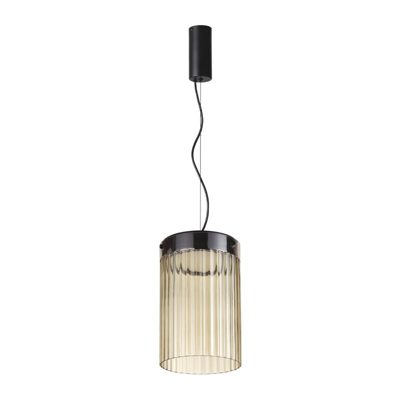 5047/15L L-VISION ODL24 000 черный/светл.янтарный/металл/стекло Подвес LED 15W 4000К 1676Лм PILLARI 5