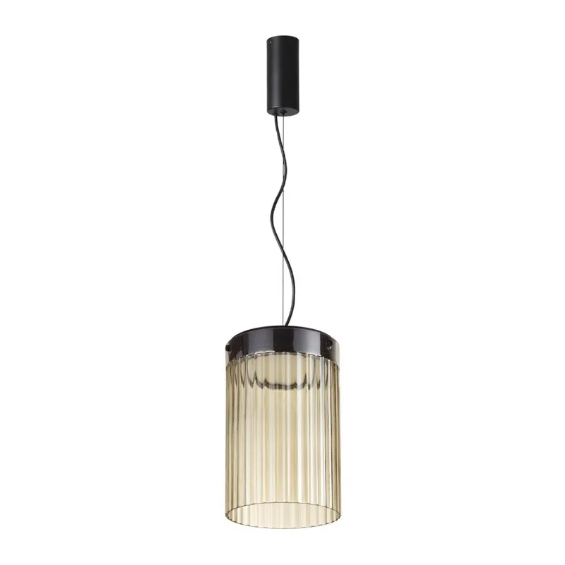 5047/15L L-VISION ODL24 000 черный/светл.янтарный/металл/стекло Подвес LED 15W 4000К 1676Лм PILLARI