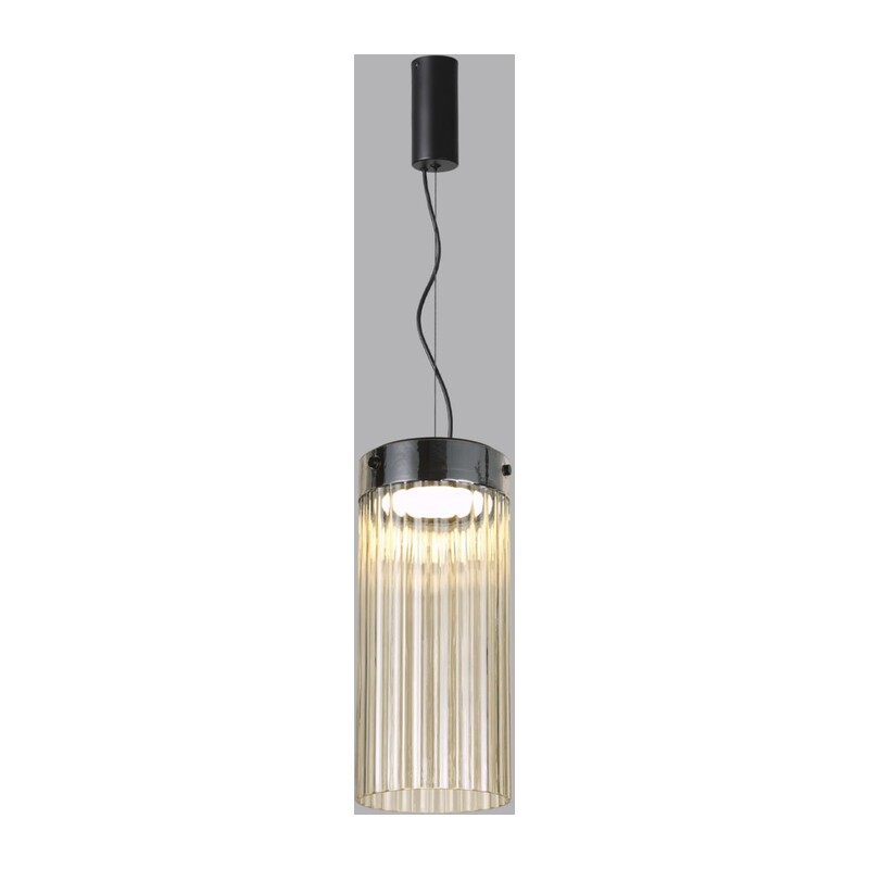 5047/10L L-VISION ODL24 000 черный/светл.янтарный/металл/стекло Подвес LED 10W 4000К 1237Лм PILLARI 4