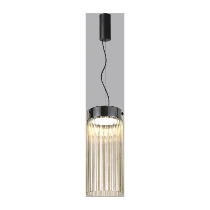 5047/10L L-VISION ODL24 000 черный/светл.янтарный/металл/стекло Подвес LED 10W 4000К 1237Лм PILLARI 2