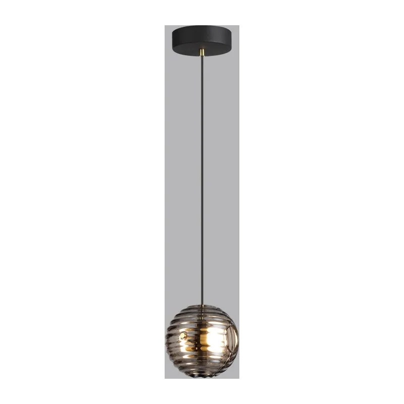 5041/12L L-VISION ODL24 531 черн./золото/дымчатый/металл/стеко Подвес LED 12W 4000К 1526Лм TRONI 2