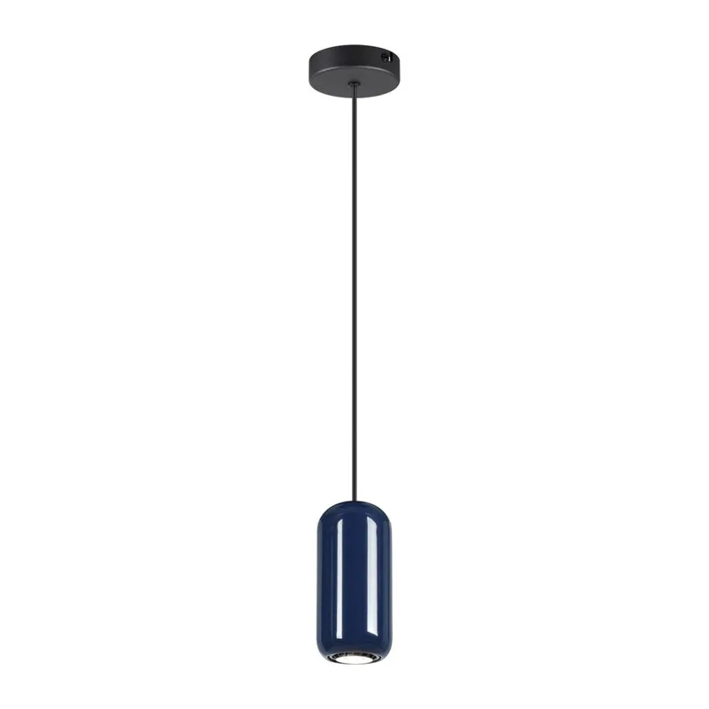 5053/1E PENDANT ODL24 375 черный/синий/металл Подвес GU10 LED 4W OVALI