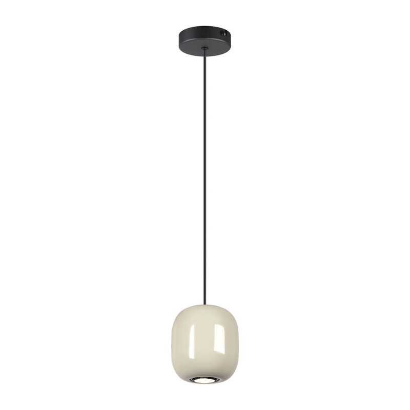 5053/1A PENDANT ODL24 375 черный/цвет слонов.кости//металл Подвес GU10 LED 4W OVALI