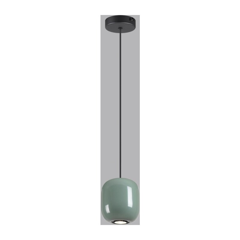 5053/1C PENDANT ODL24 375 черный/зеленый/металл Подвес GU10 LED 4W OVALI 3