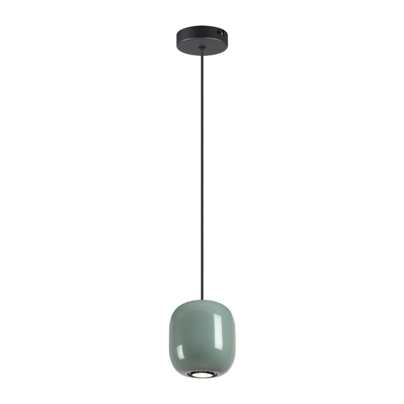 5053/1C PENDANT ODL24 375 черный/зеленый/металл Подвес GU10 LED 4W OVALI