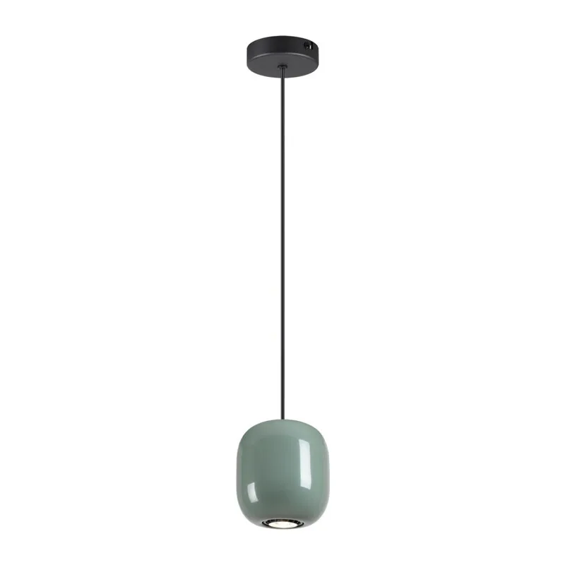 5053/1C PENDANT ODL24 375 черный/зеленый/металл Подвес GU10 LED 4W OVALI